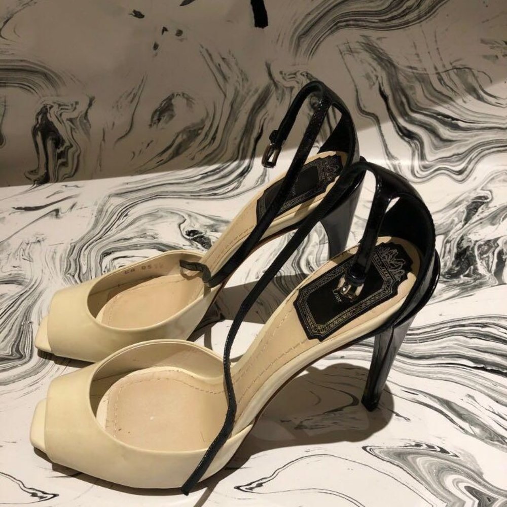 Dior evening leather heels sandals